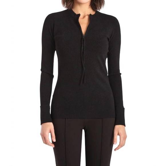 NEW CAPSULE 121 stiletto sweater in black